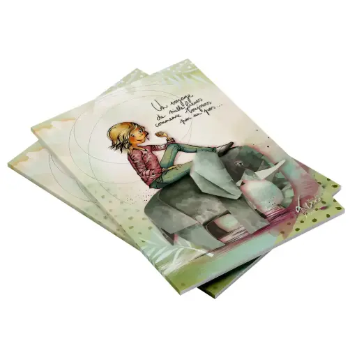 [CAR 876] Carnet 10x15 Mon Amie Luce "Un voyage de mille lieues"