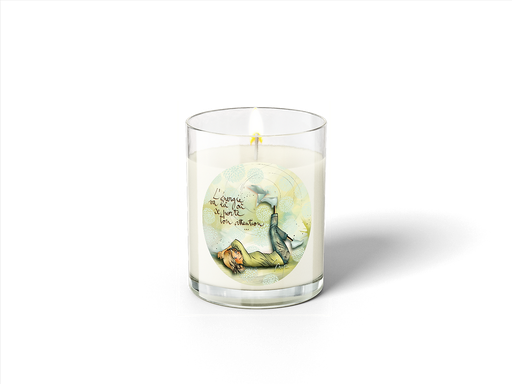 [BOU 005] BOU 005 - Grande bougie 280g Mon Amie Luce "L'énergie va là où se porte ton attention"