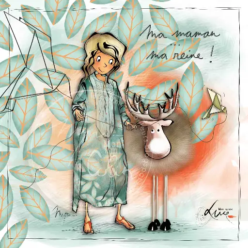 [CS 942] CS 942 - Carte Mon Amie Luce "Ma maman... ma reine"