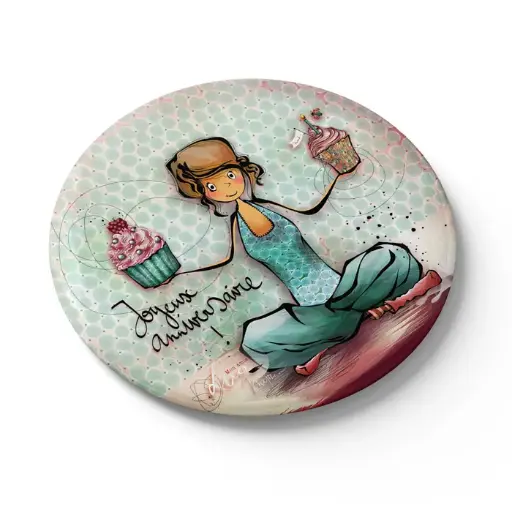 [MGN 026] Mon Amie Luce magnet "Joyeux anniversaire"