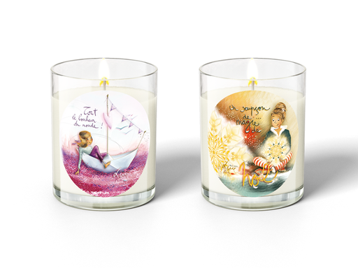 [ASS 003] Assortiment bougie n°3 "Tout le bonheur du monde" & "Un soupçon de magie de Noël"