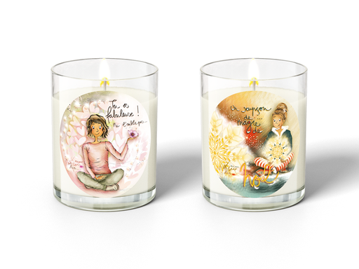 [ASS 006] Assortiment minis bougies n°6 "Tu es fabuleuse" & "Un soupçon de magie de Noël"