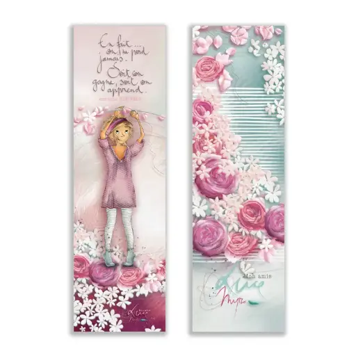 [MP 028] MP 028 - Marque page Mon Amie Luce "En fait on ne perd jamais."