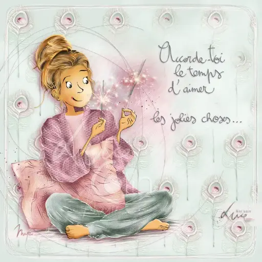 [CS 1194] CS 1194 - Carte Mon Amie Luce "Accorde-toi le temps d’aimer les jolies choses"