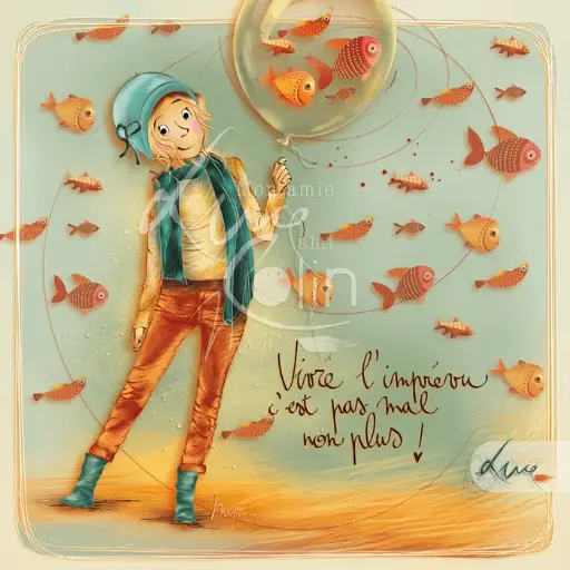[CS 1226] CS 1226 - Carte Mon Amie Luce "Vivre l'imprévu c'est pas mal non plus"