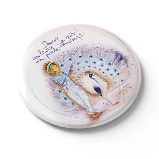 [MGN 068] MGN 068 - Magnet "Douce couleur, je suis un porte bonheur" - Mon Amie Luce