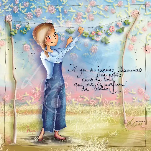 [CS 1178] CS 1178 - Carte Mon Amie Luce "Il y a des journées illuminées de petits riens..."