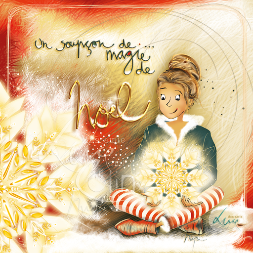 [CS 1193] CS 1193 - Carte Mon Amie Luce "Un soupçon de magie de Noel"