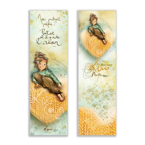 [MP 019] MP 019 -Marque page Mon Amie Luce "Mon endroit préféré..."