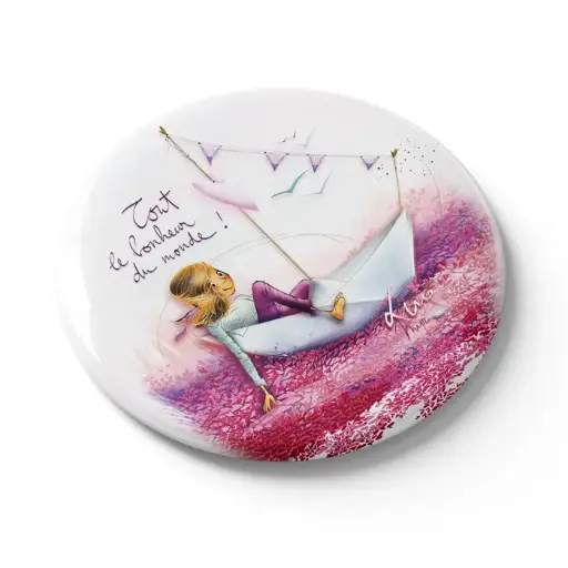 [MGN 042] MGN 042 - Magnet "Tout le bonheur du monde" Mon Amie Luce