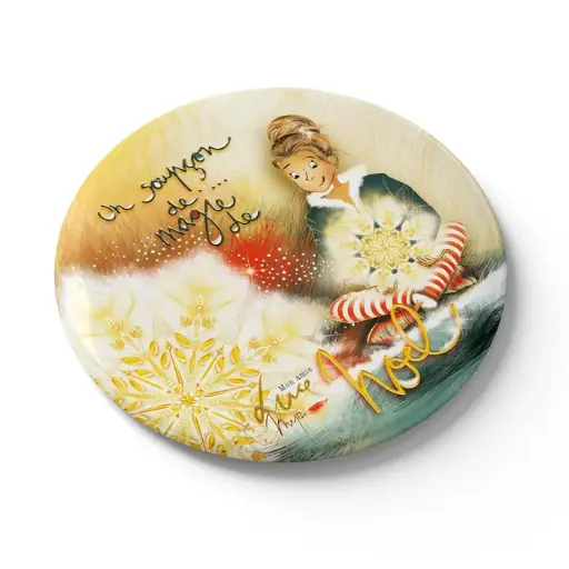 [MGN 045] MGN 045 - Magnet "Un soupçon de magie de Noël" Mon Amie Luce